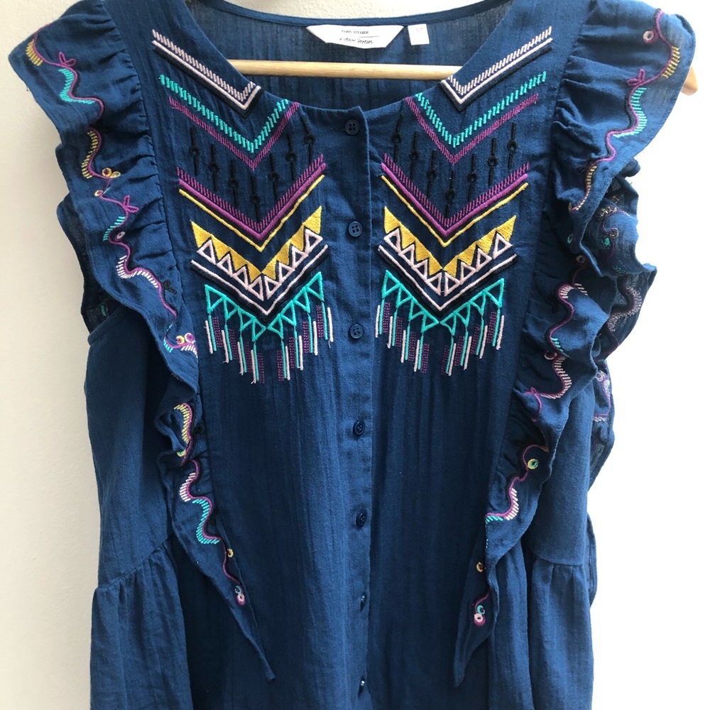 & Other Stories embroidered blouse